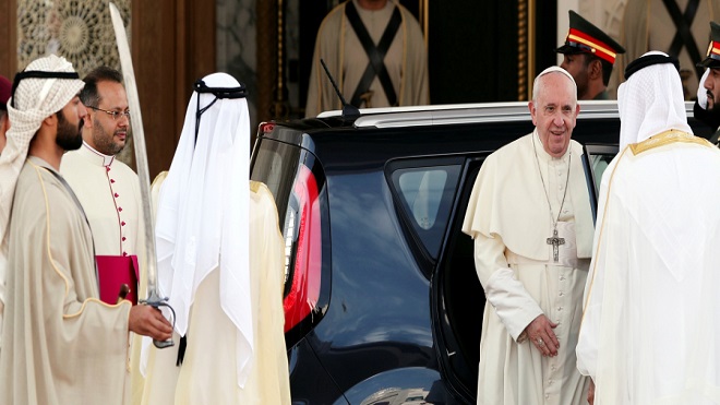 البابا فرانسيس في الإمارات